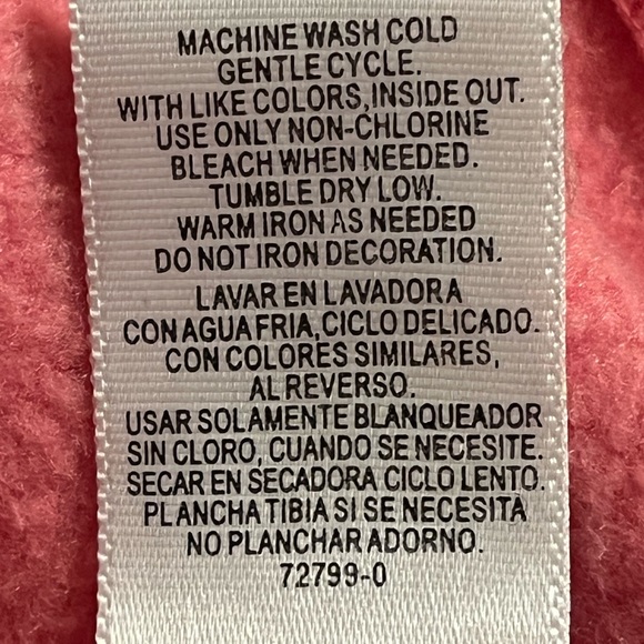 Arizona Full Front Zip Hoodie, Bubblegum Pink | XL/18 1/2 Plus - Picture 17 of 17